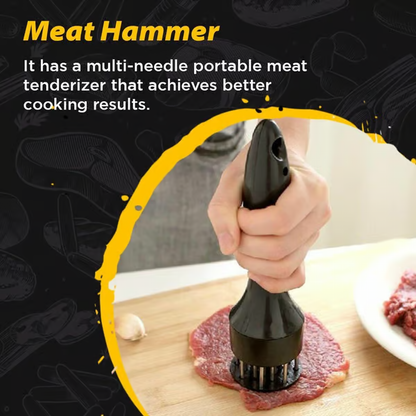 Stainless Steel Meat Tenderizer ~ Turn any cut into a steakhouse-quality bite