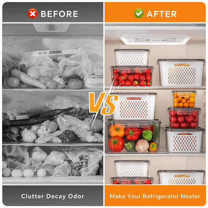 Food Storage Box With Drain Basket ~ Built for Real Kitchens