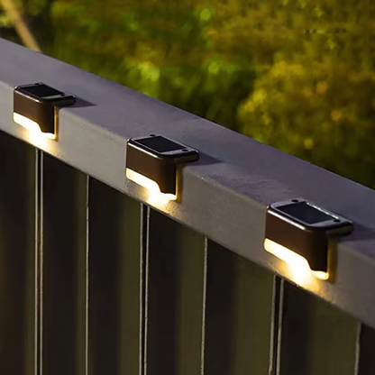 Solar Step Lights (4pcs) ~ Light up your stairs and walkways with zero effort.