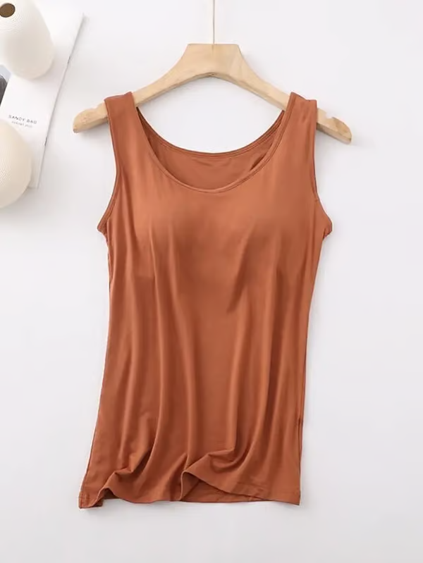 Tank Top with Built-in Bra ~ Stay comfy, supported, and wire-free