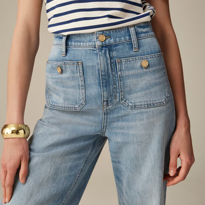 Tummy Control Sailor Wide Leg Trouser ~ Flatten your belly and fake longer legs in seconds