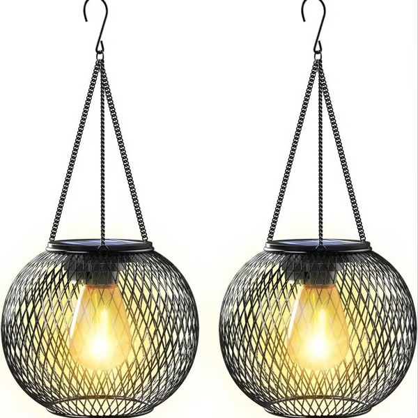 Outdoor Solar Hanging Light ~ Light up patios, gardens & balconies naturally