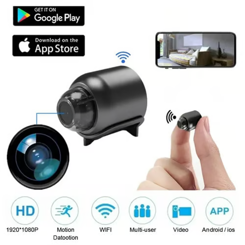 Night Vision Mini WIFI Camera ~ Instant Eyes on Thieves, Sitters, or Strangers