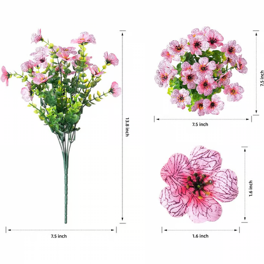 UV Resistant Lifelike Artificial Flowers ~ Brighten your garden with zero upkeep