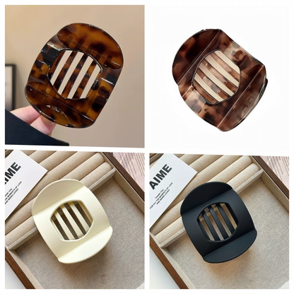 Solid Color Hair Clip ~ Lock in style without breakage or bulk.