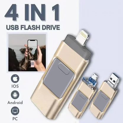 4 in 1 USB Flash Drive ~ The only flash drive you’ll ever need.