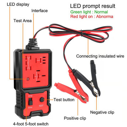 Automotive Relay Tester Tool ~ Find faulty relays in seconds.