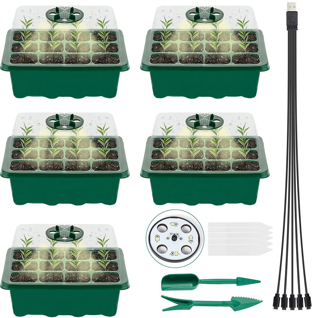 Adjustable Humidity Seed Starter Trays ~ Grow herbs and veggies with ease.