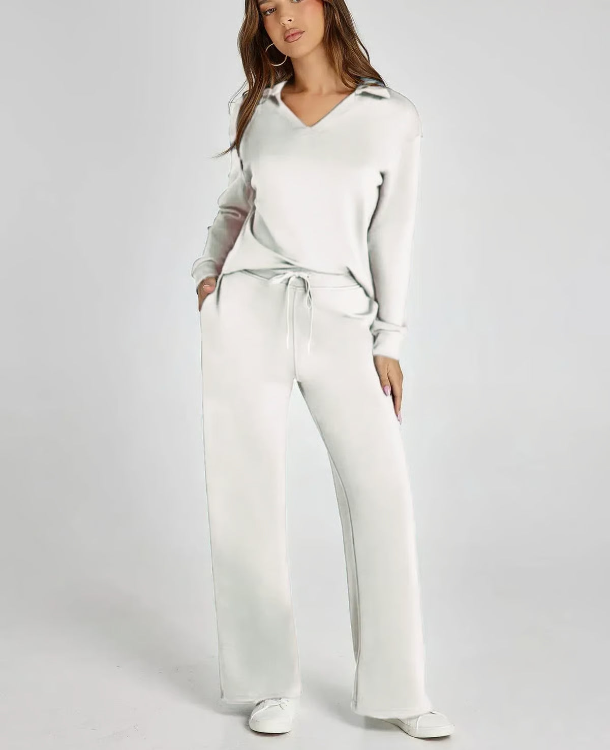 2-Piece Sweatsuit Set ~ Street-ready style with stay-home comfort.