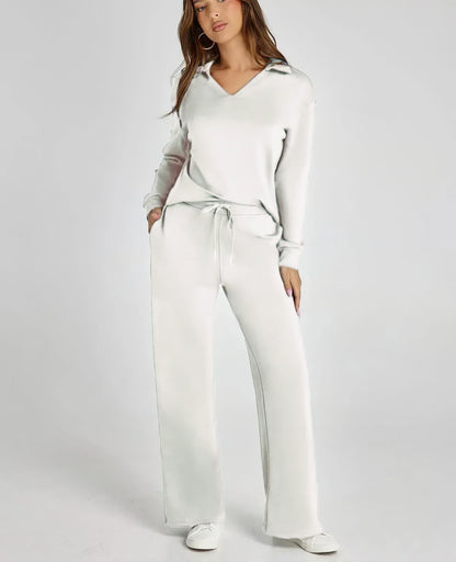 2-Piece Sweatsuit Set ~ Street-ready style with stay-home comfort.