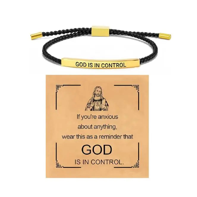 “God is in Control” Inspiring Bracelet / A Daily Reminder of Faith, Peace, and Strength.