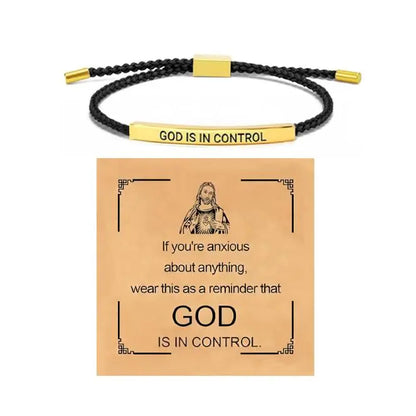 “God is in Control” Inspiring Bracelet / A Daily Reminder of Faith, Peace, and Strength.