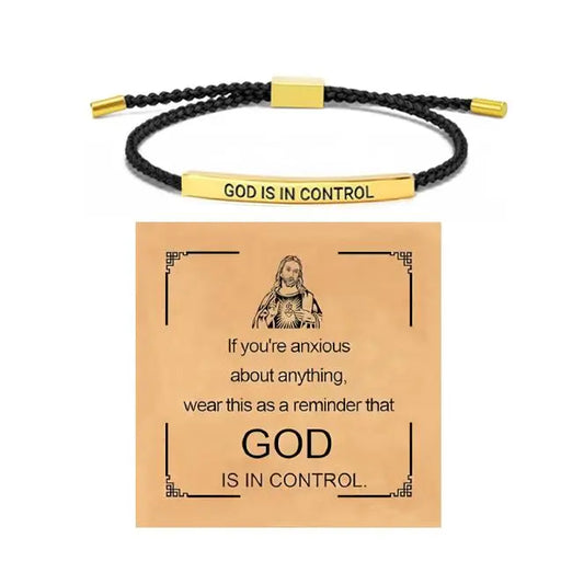 “God is in Control” Inspiring Bracelet / A Daily Reminder of Faith, Peace, and Strength.