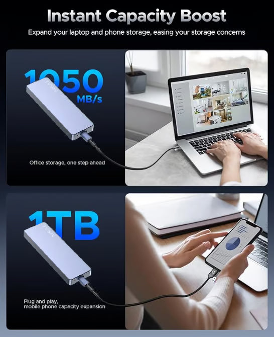 High-Speed USB 3.0 External Storage ~ Your entire digital world in one sleek drive.
