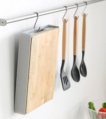 Wood Cutting Board with Pull-Out Tray ~ Mess-Free Meal Prep Made Easy-