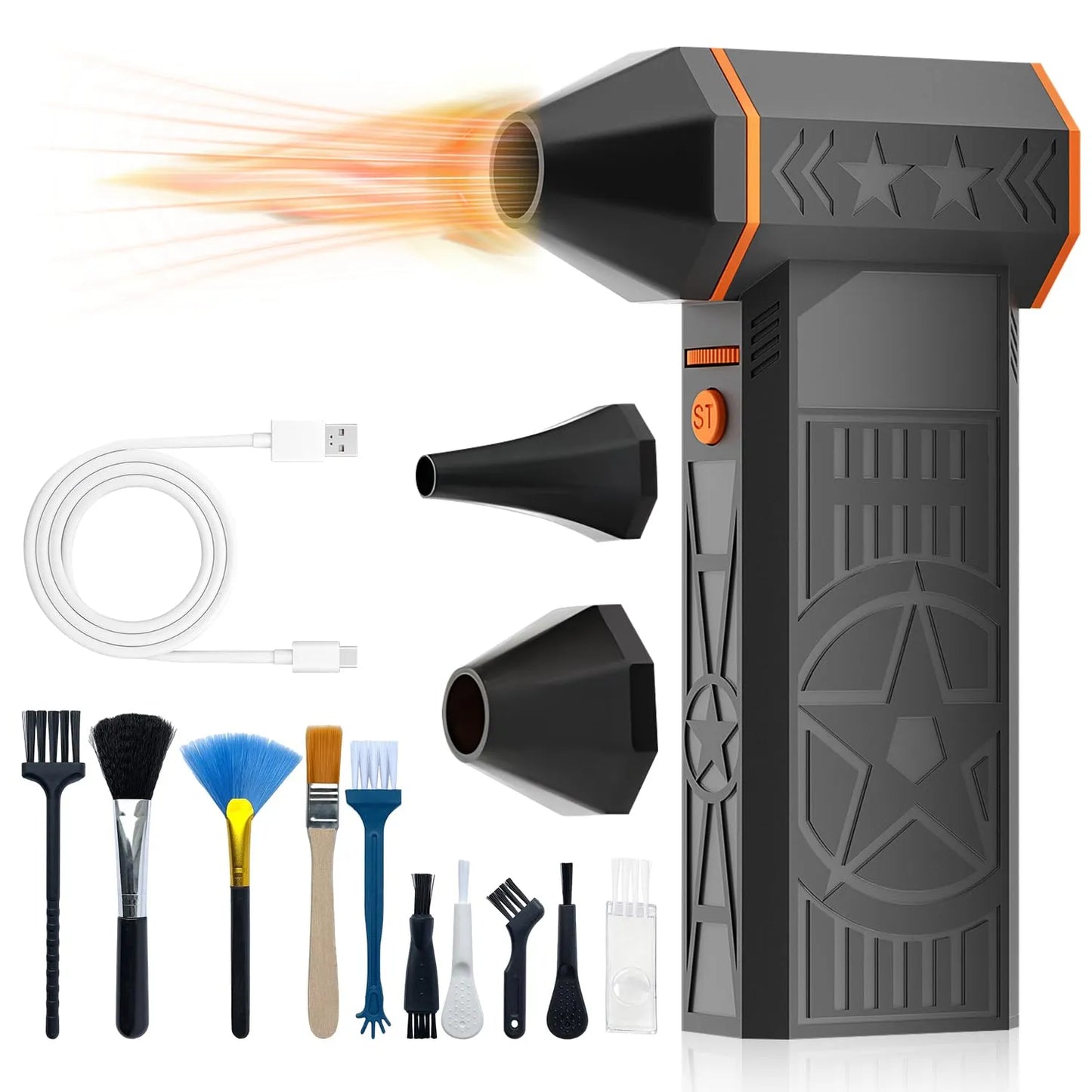 Thermal Snow Blower ~ Blasts snow off your car in seconds.