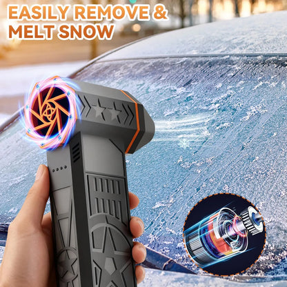 Thermal Snow Blower ~ Blasts snow off your car in seconds.