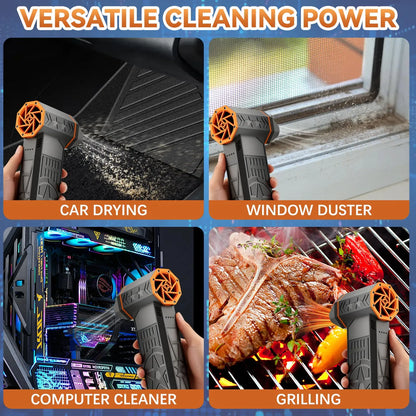 Thermal Snow Blower ~ Blasts snow off your car in seconds.
