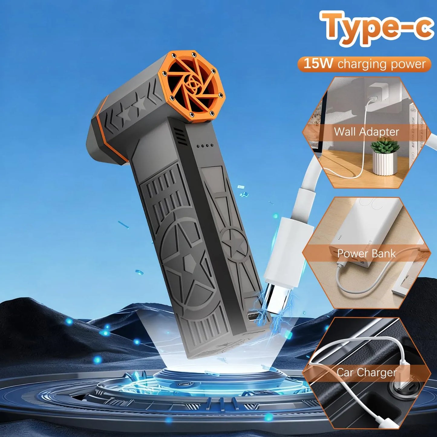 Thermal Snow Blower ~ Blasts snow off your car in seconds.