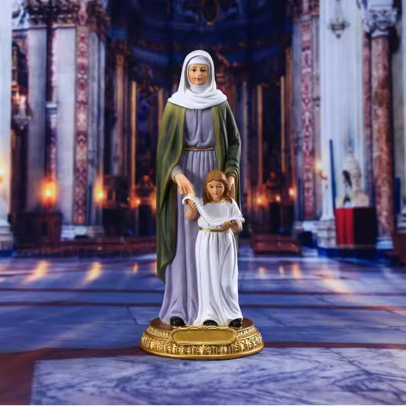 Saint Anne Teaching Mary Statue