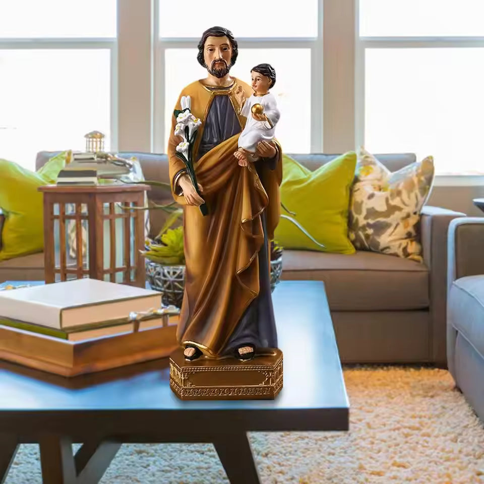 Saint Joseph with Child Jesus Statue