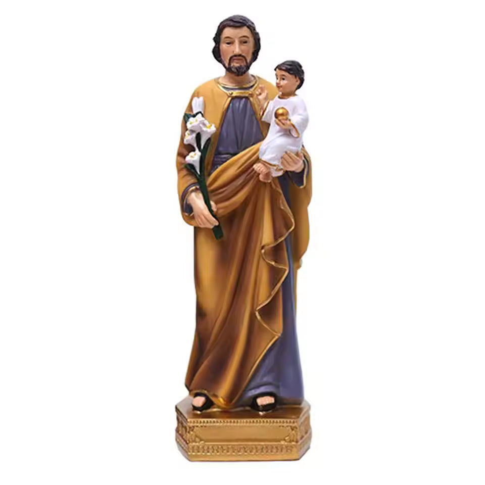 Saint Joseph with Child Jesus Statue