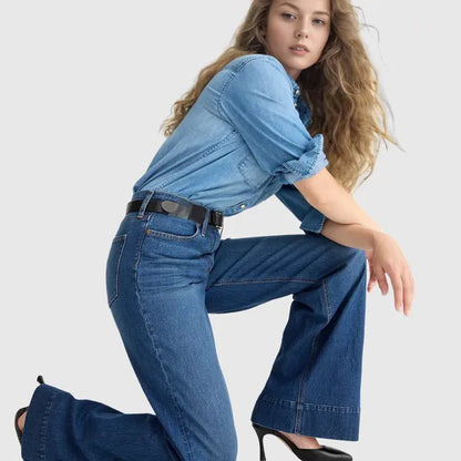 Tummy Control Denim Trousers ~ Smooth your waist, lengthen your legs, feel amazing all day