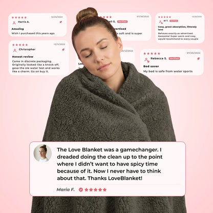 Love Blanket ~ Worry free intimacy without stained sheets.