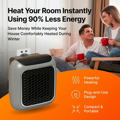 Plug-In Wall Heater ~ Targeted warmth for bedrooms and offices.