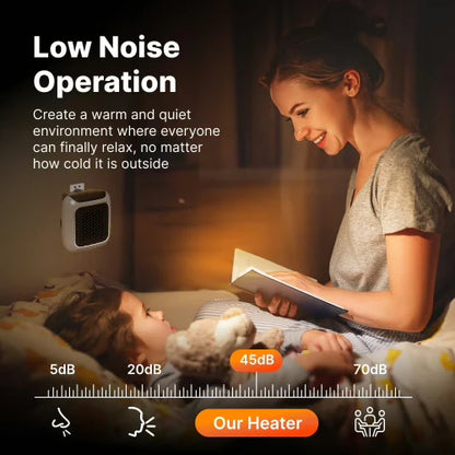 Plug-In Wall Heater ~ Targeted warmth for bedrooms and offices.