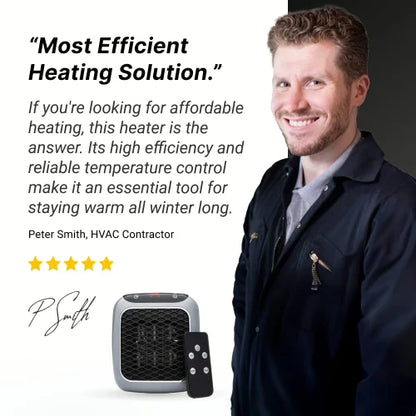 Plug-In Wall Heater ~ Targeted warmth for bedrooms and offices.